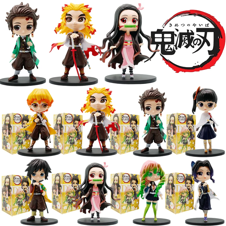 

Demon Slayer Blind Box Tanjiro Kamado Nezuko anime cartoon figure creative personalized statue model ornament surprise gift box