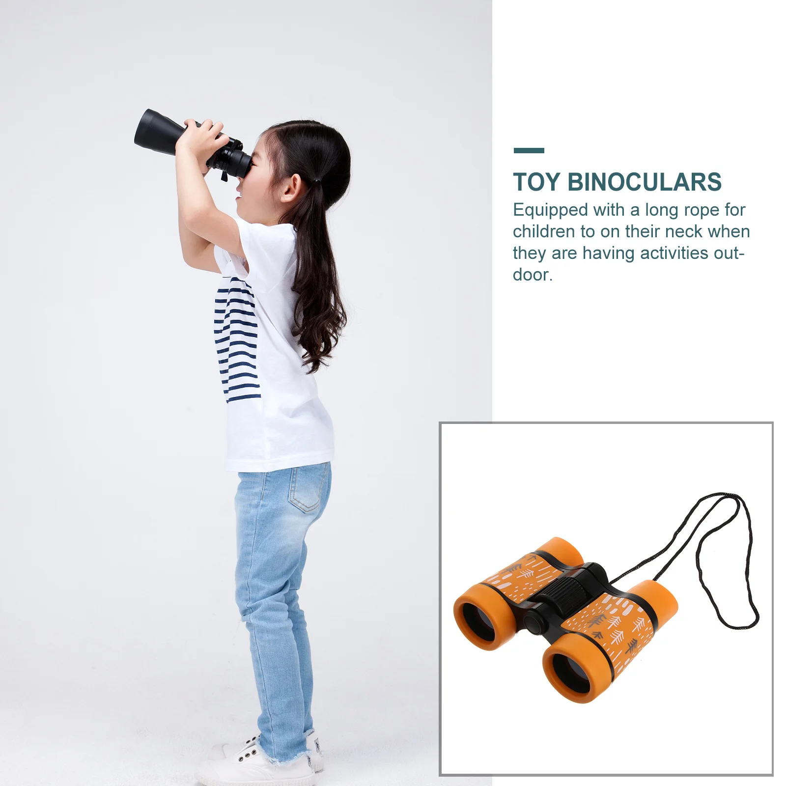 

Children Durable Orange Non-Slip Grip Outdoor Fun Nature Watching Kids Telescope Kids Children Telescope