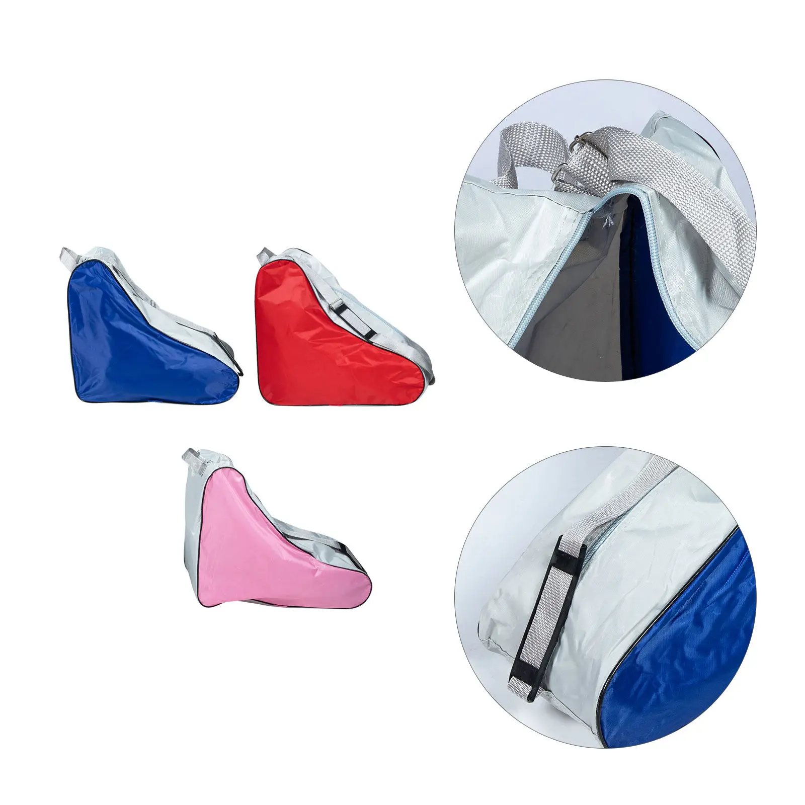 

3Pcs Roller Skate Bag Portable Skates Storage Pouch Fashionable Wear-Resist Skates Organizer Carrying Case Outdoor Use