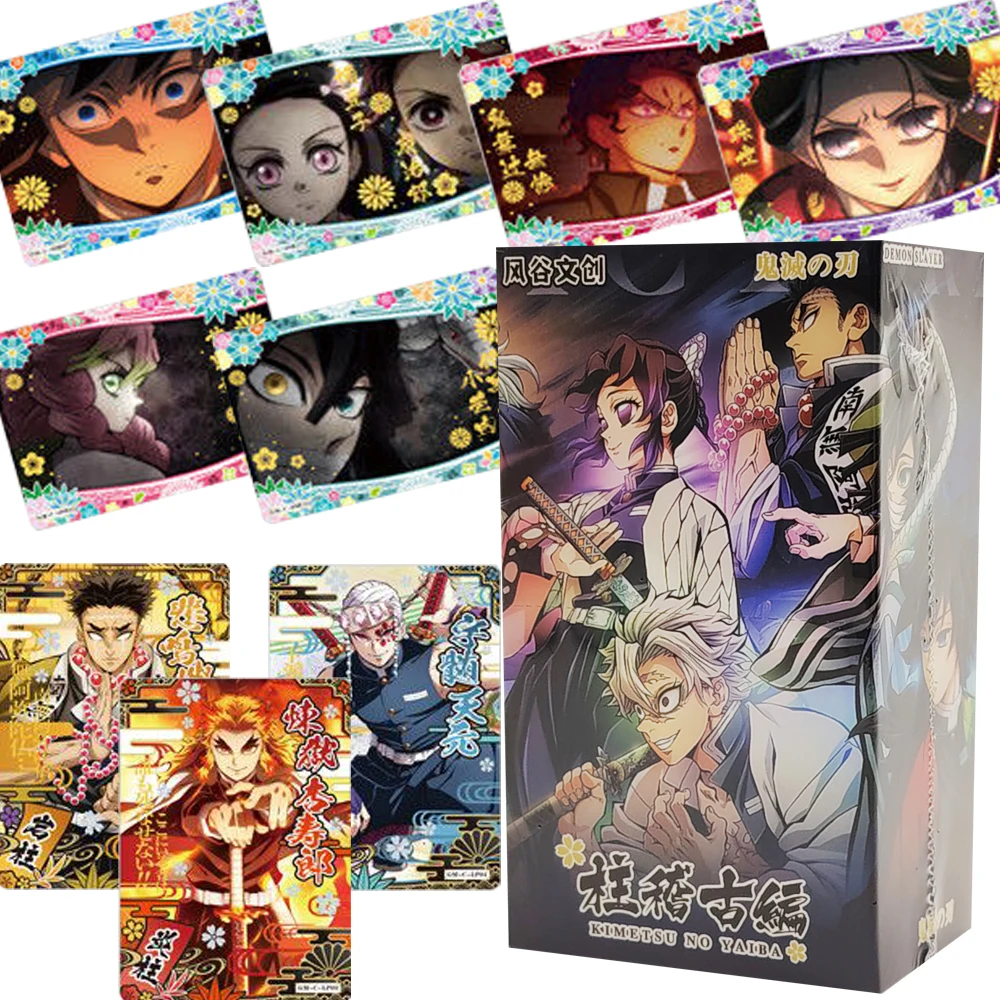 

Demon Slayer Hobby Collection Cards Kamado Tanjirou Anime High Quality and Cool Characters Portrait Cards Toys Birthday Gifts