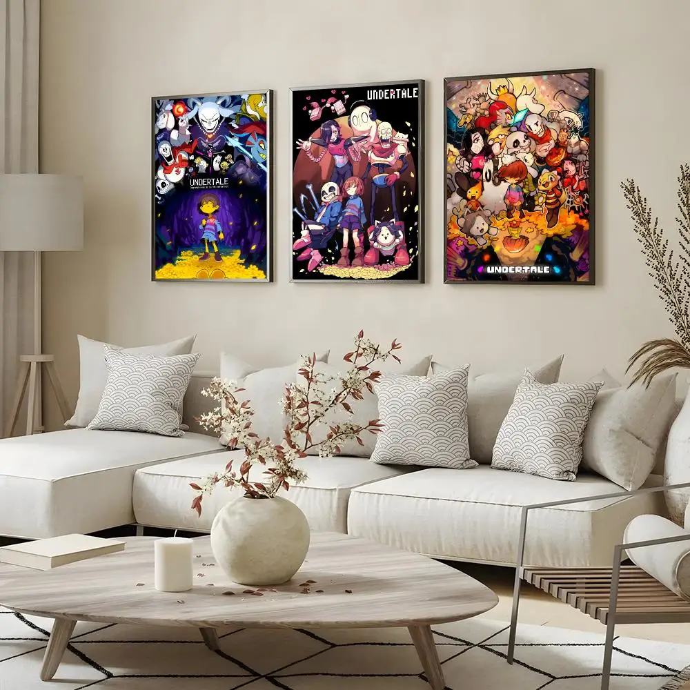 Game Undertale Poster canvas wall art print wall painting home decor living room bedroom wall picture