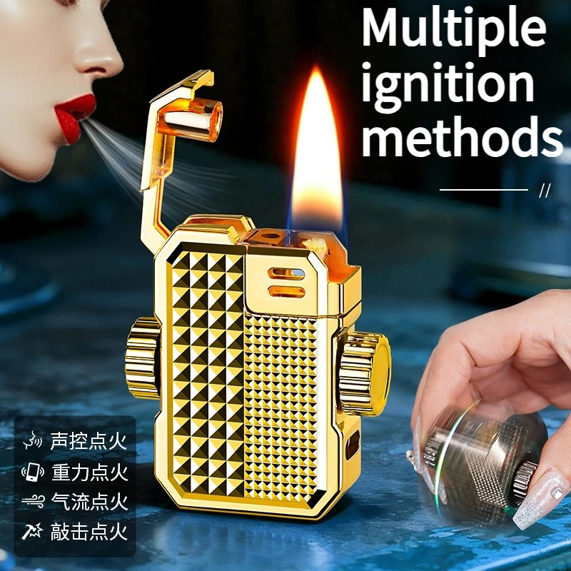 

Creative Small Square Brick Intelligent Voice Controlled Induction Ignition High-end Multifunctional Lighter As A Gift for Men