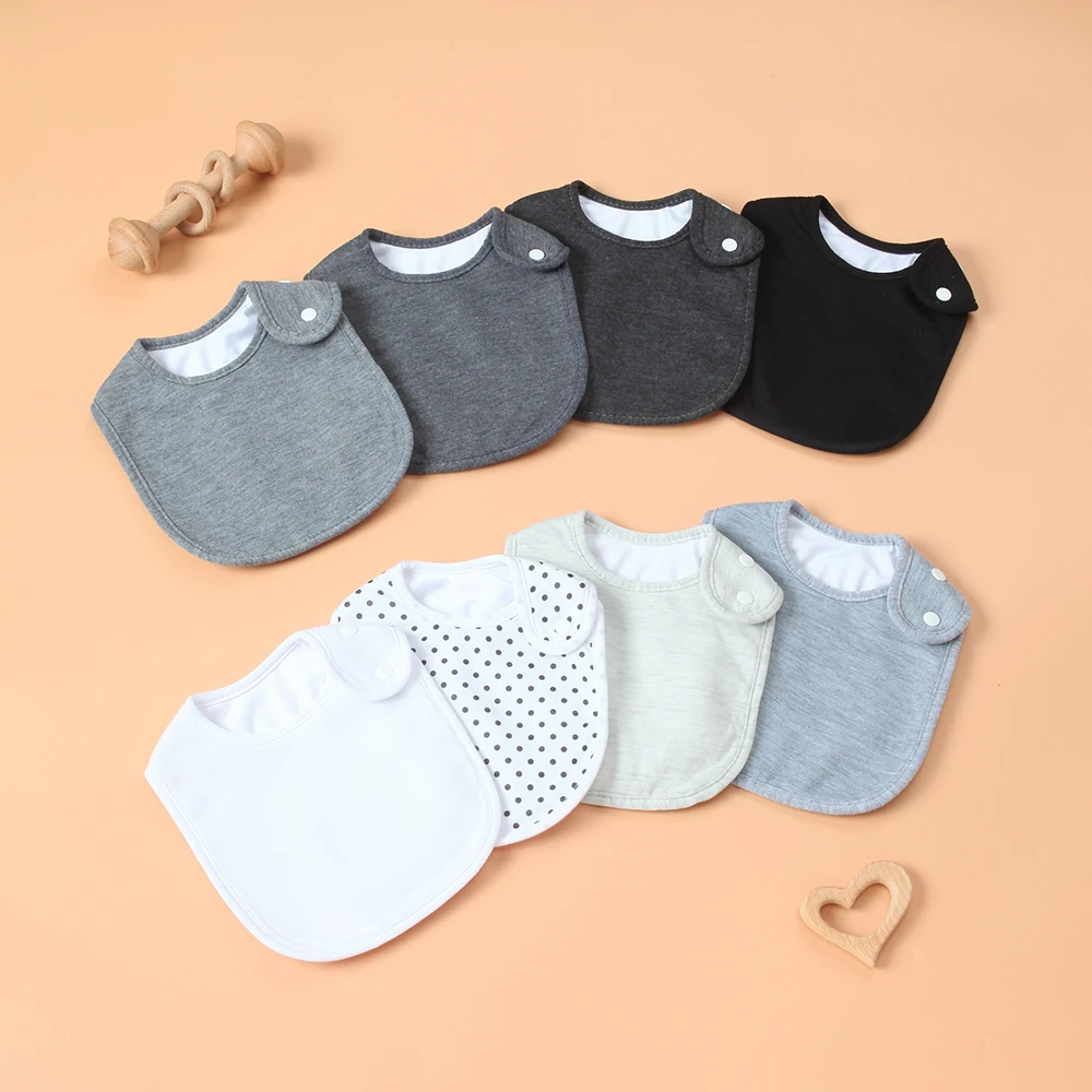 

4 Layer Thick Absorbent Baby Boys Bibs, 8 Pack Waterproof Infant Bibs, Soft and Gentle, Adjustable Snap