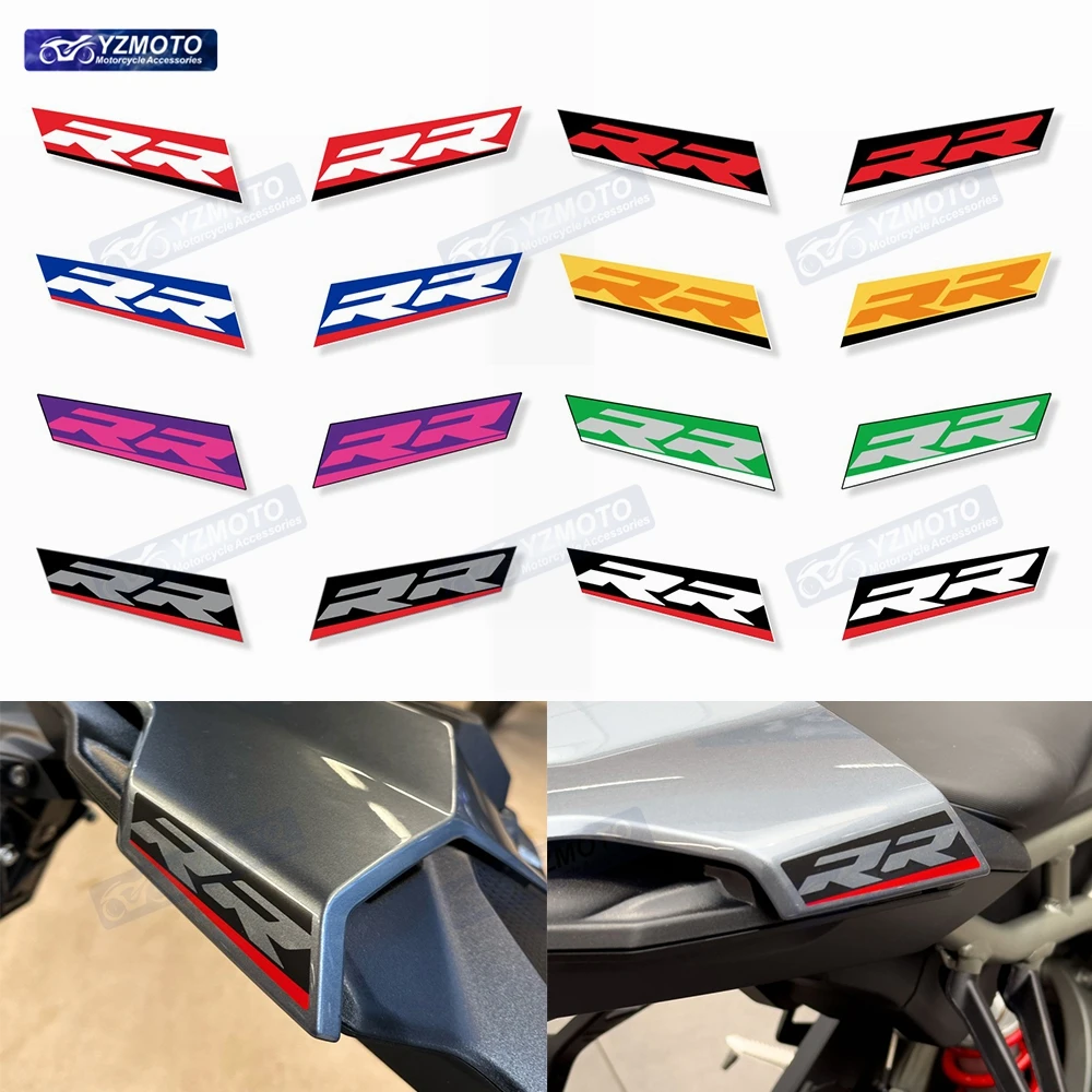 For S1000RR 2023 2024 2025 2026 Motorcycle Racing Rear Seat Backseat Hump Left Right Fairing Sticker Protection Decal Stickers