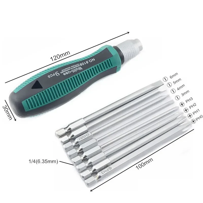 High Quality 9pcs Multifunctional Pocket Precision Screwdriver Set Repairtools