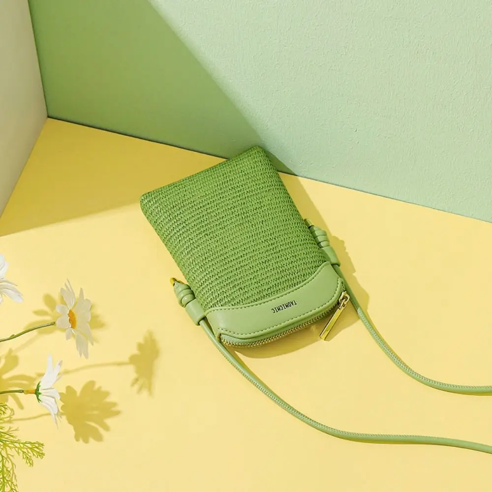 PU 가죽 매칭 휴대 전화 가방 크로스 바디 백 스퀘어 여성 숄더 백 모든 경기 틈새 수직 미니 소형 가방