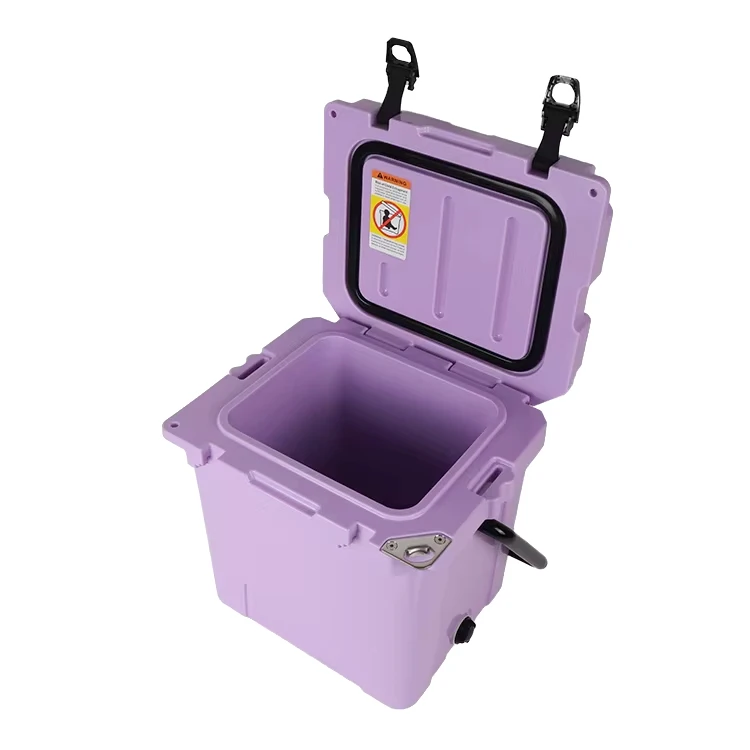 Custom Rotomold PE 17L Portable Insulated Ice Chest Cooler Box For Camping & Fishing Outdoor Use