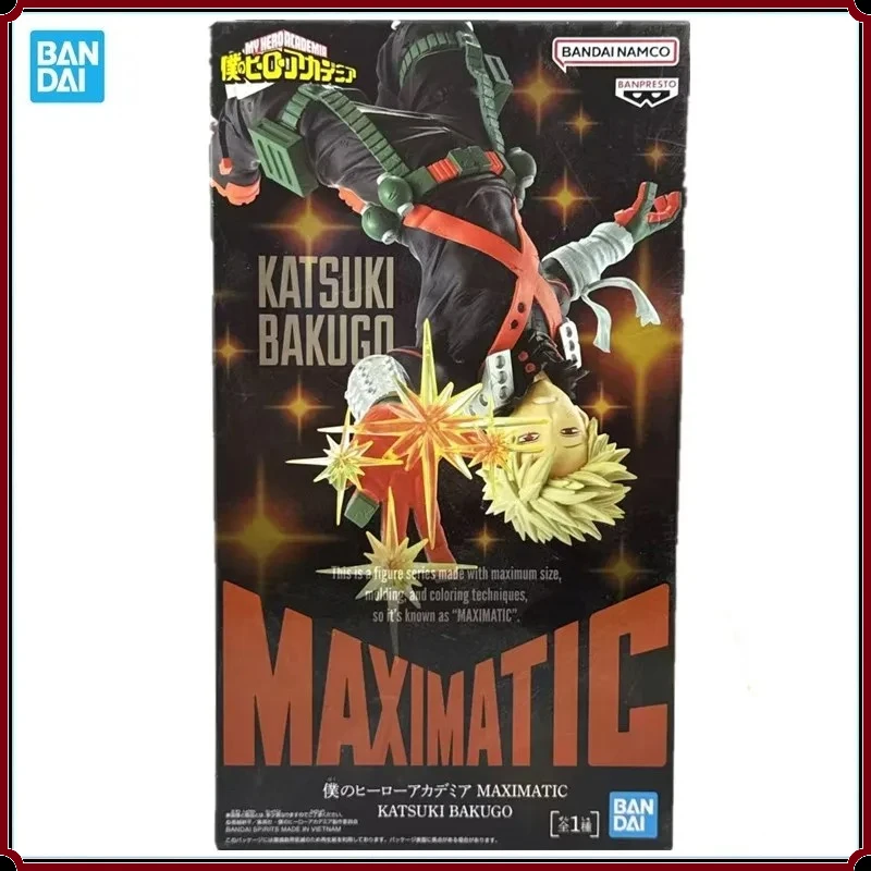 

Коллекционная фигурка Bandai Banpresto My Hero Academia: Бакуго Кацуки, оригинальная модель из ПВХ, аниме-подарок