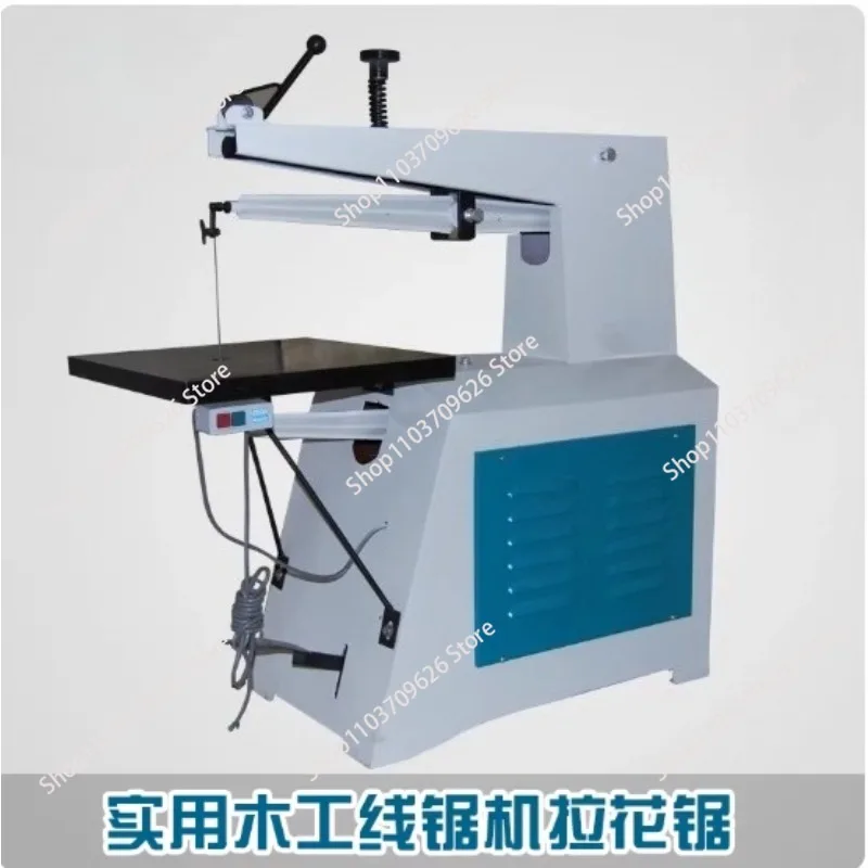 220V 400W cast iron countertop, cut height 100MM woodworking curve saw lace machine wire saw machine