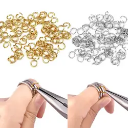 100-200pcs/lot Gold Stainless Steel Open Jump Rings For Jewelry Making Supplies Findings DIY Earring Necklace Connectors Rings