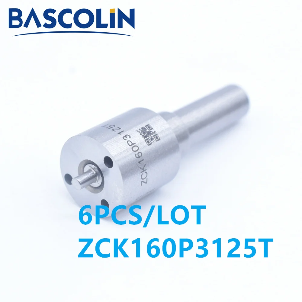 

6 шт./лот, форсунка Bascolin ZCK160P3125, ZCK160P3125T для дизельных двигателей Shanghai Diesel 121 Metric C26AB-26AB701