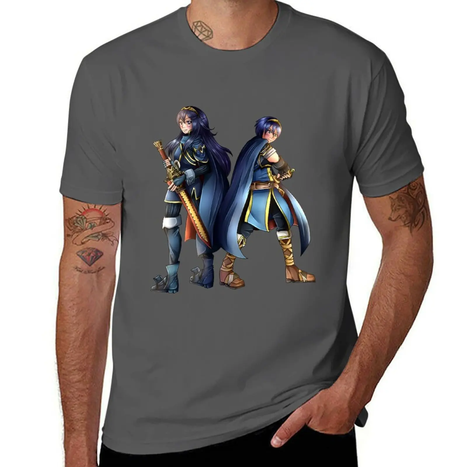 

Lucina and Marth T-Shirt Breathable Sportswear T-Shirt for Men