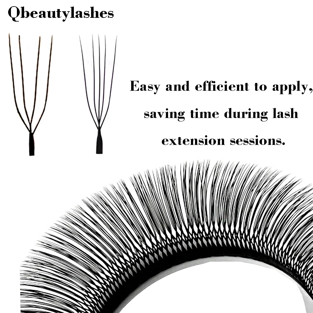 큐뷰티래쉬즈 U자형 3D 4D 5D 6D W 인조 속눈썹 YY 속눈썹 연장 프리메이드 볼륨 팬 속눈썹 메이크업 도구