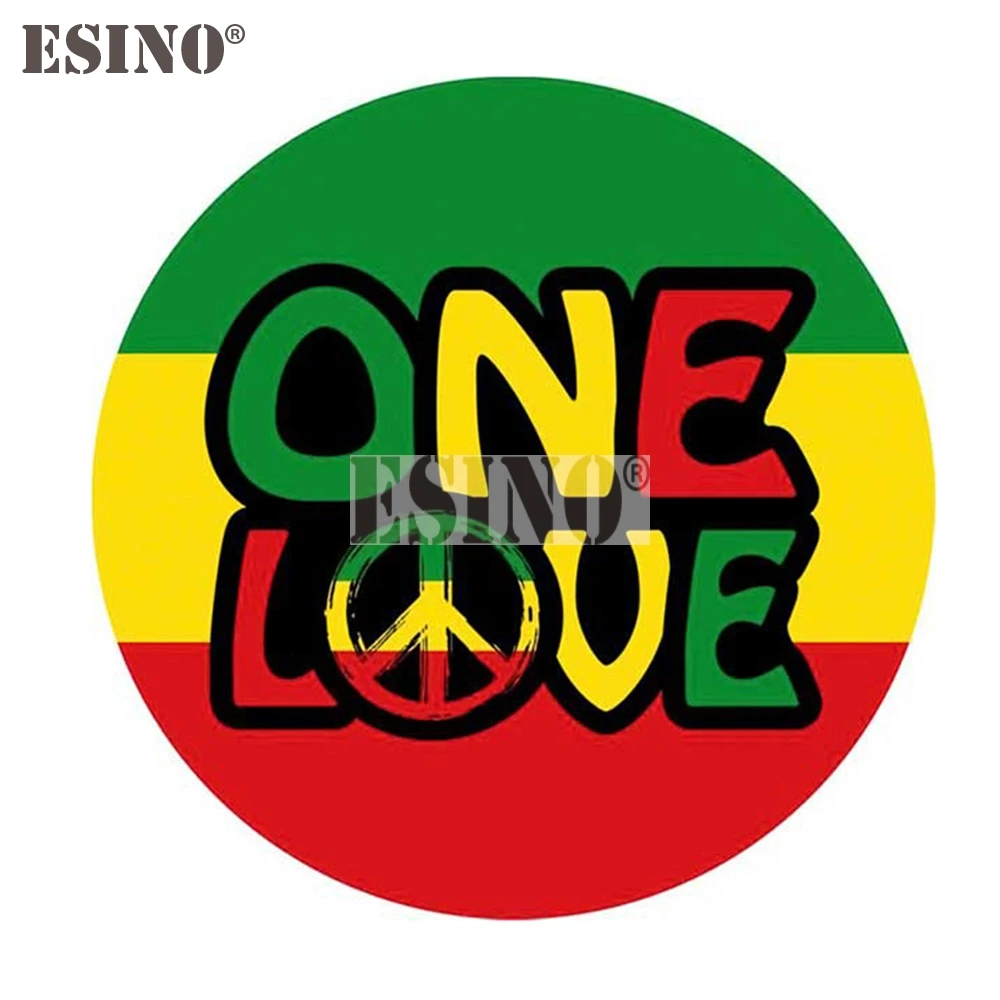 Car Styling Creative Funny One Love Peace Decorative Sticker Cartoon PVC Decal Waterproof Car Body Pattern Vinyl