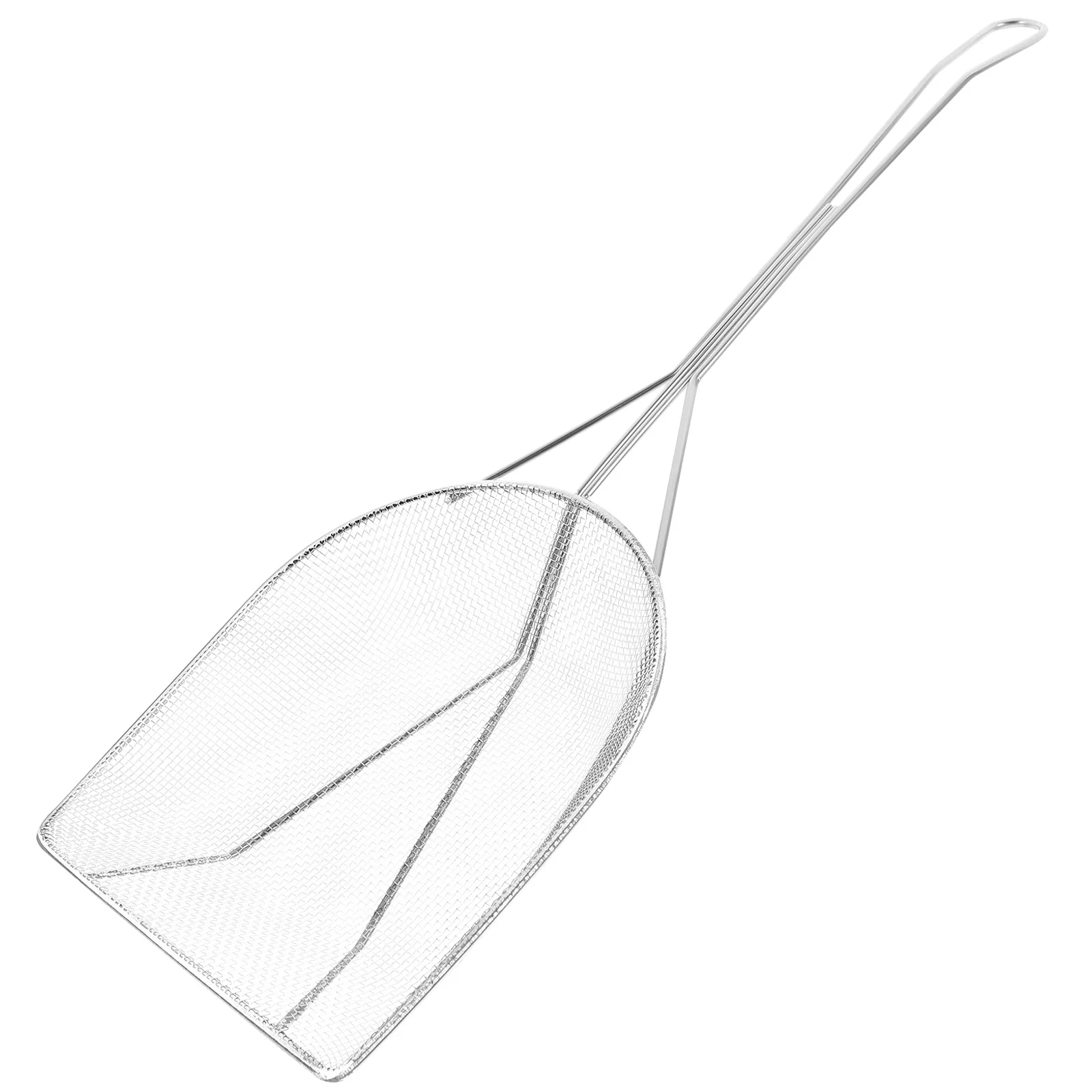 

304 Stainless Steel Oil Slag Filter Spoon Square Mesh Strainer for Fried Foods Cooking Oil Straining Skimmer Spoon