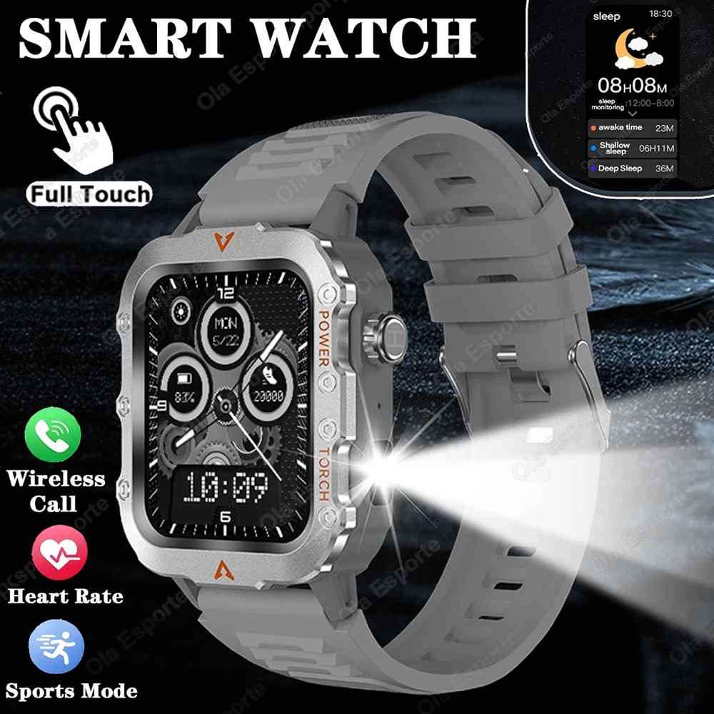 

New Outdoor Sports Smart Watch Led Lighting Heart Rate Monitor Men Women Watches Fitness Track ECG+PGG Bluetooth Call SmartWatch