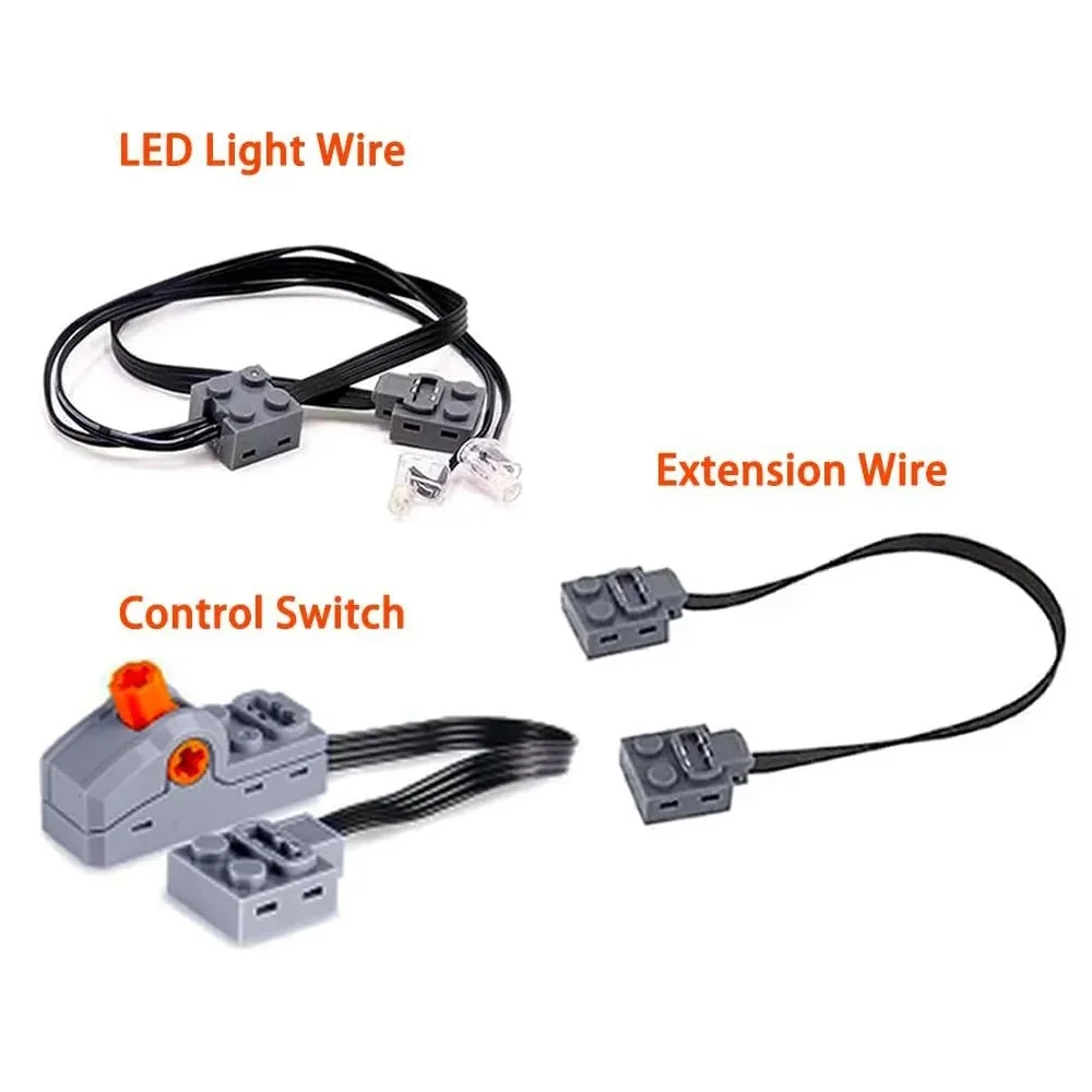 Power Functions M/L Motor High-Tech Blocks Set With Infrared Remote Control + Battery Box Extension Parts MOC PF Brick DIY Toys