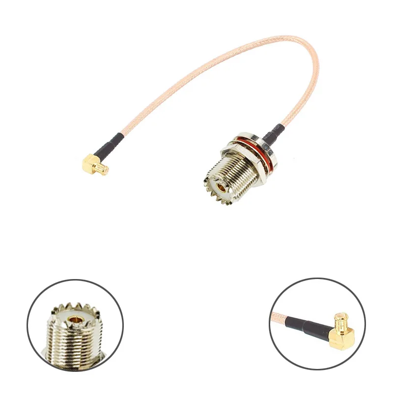RG316 MCX Male To SO239/SL16/UHF Female 50 Ohm Low Loss Jumper Coax RF Cable