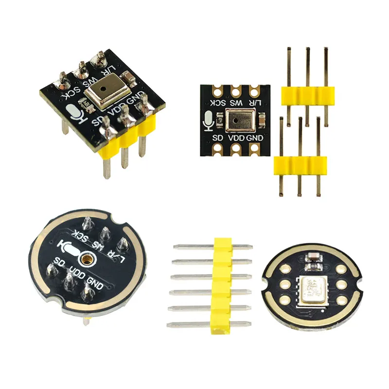INMP441 Omnidirectional MEMS Microphone Module High Precision, Low Power, I2S Interface, ESP32-Compatible