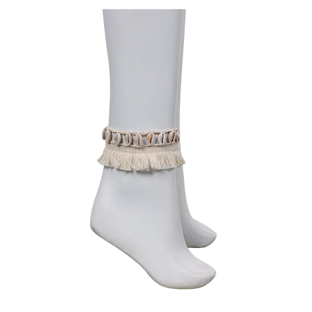 Moyana tobillera pulsera con borla película de dibujos animados Polinesia princesa Cosplay accesorios de fantasía mujeres juego de rol decoración de fantasía
