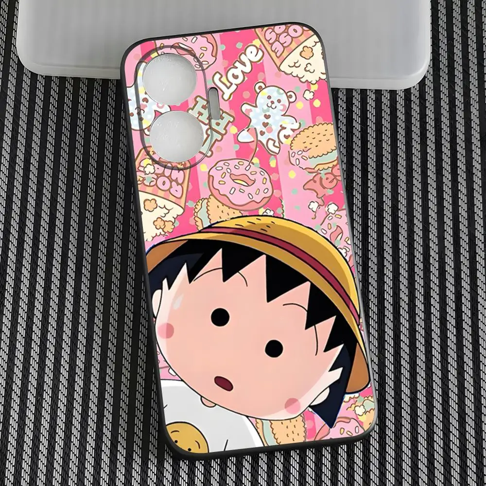 Чехол для телефона с рисунком чиби M-Maruko-chan для Poco M7 Pro M5 M6 M4 F7 F5 F6 X7 Pro X7 X6 X5 X4 M7 X4 GT, задняя крышка