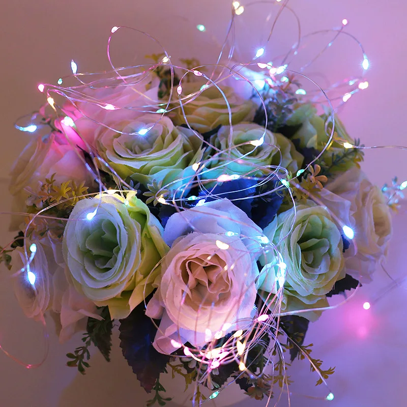 3 Modes LR44 Battery LED String Lights Copper Wire Garland Light Fairy Lights Party Decoration for Christmas Halloween Wedding