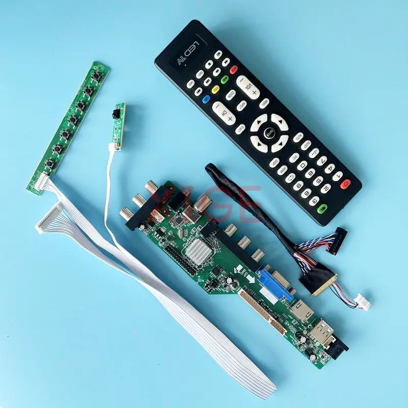 

For CLAA140WB11A HSD140PHW1 Controller Board DVB Digital Signal Laptop Display USB+DHMI+VGA+2AV 14" 40-Pin LVDS 1366*768 DIY Kit