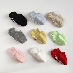 Solid Newborn Baby Socks Bow Princess Socks Girls Infant Summer Baby Cotton Short Socken Girls Breathable Anti-slip Socks 0-24M