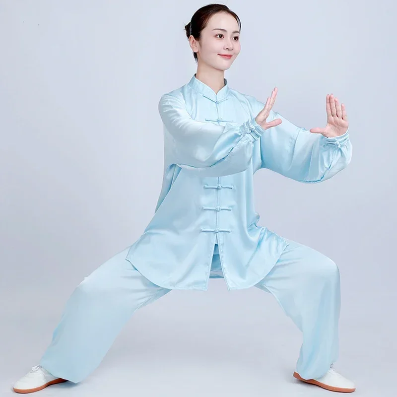 Ubrania Tai Chi Kung Fu sukienka Wushu sztuka walki jednolita wielokolorowa oddychająca kobieta i mężczyźni Unisex Kun Master 2023 New