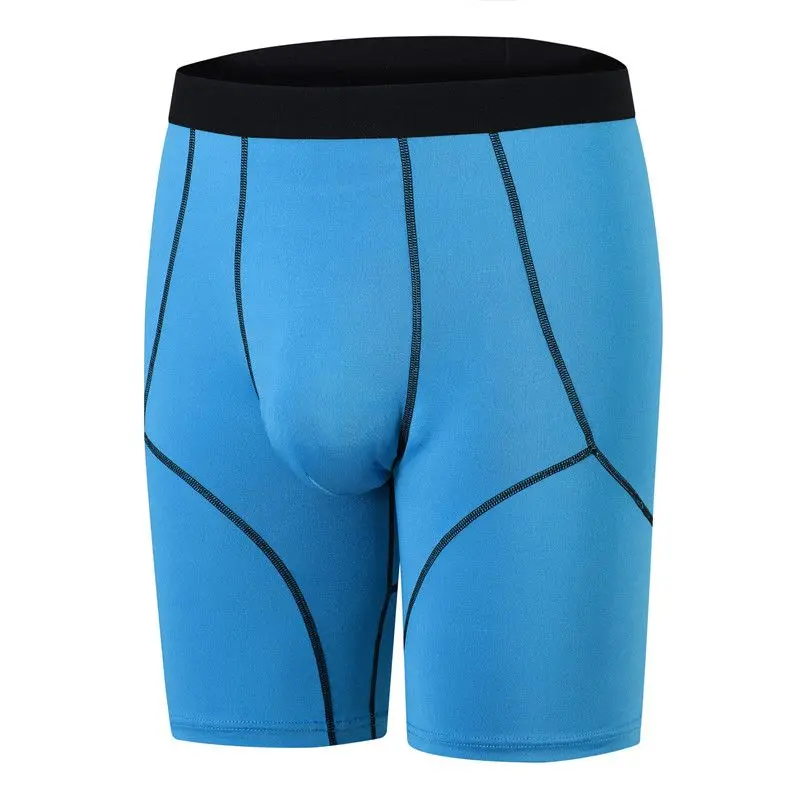 Men's Lengthened Anti-Wear Leg Underwear Running Fitness Sports Shorts Comfortable Breathable Sweat Absorbing Boxers Lingerie