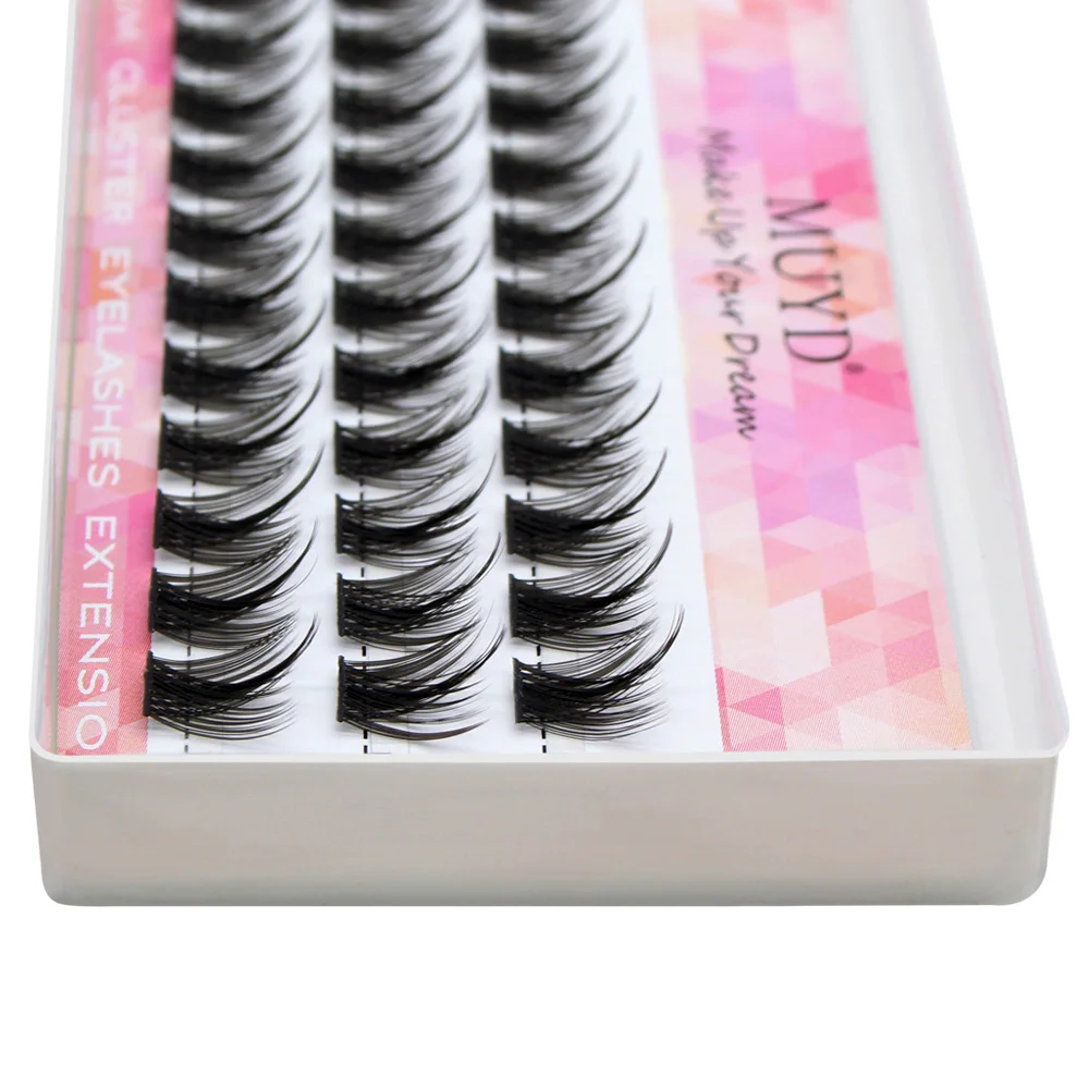 新スタイル 36 個 DIY セグメントまつげクラスターエクステンションナチュラル 3D ボリューム偽ミンクシルクまつげ個別のメイクアップツール繊毛