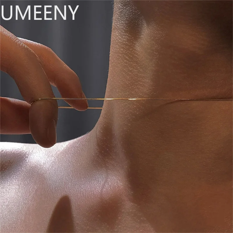 Collier chaîne serpent en argent Sterling 925, 16-30 pouces, couleur or, pour femmes, chaîne de clavicule à la mode, bijoux de fête pour hommes