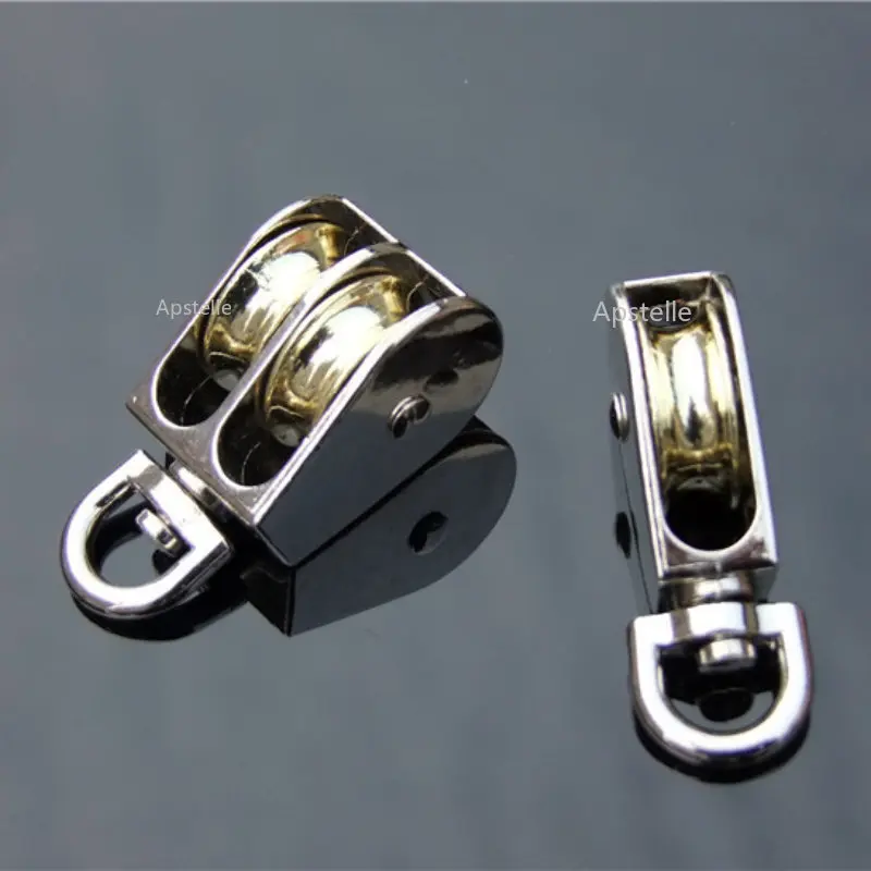 36/48/52/58/75/86mm Lifting Rope Roller Pulley Wheel Climbing Mini Pulleys Metal Sheave Zinc Alloy Katrol Wiel