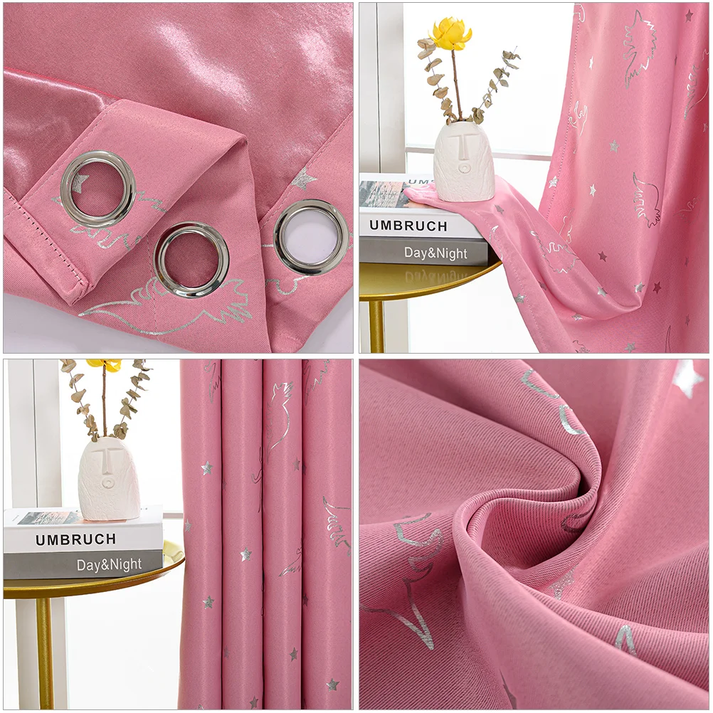 

Exquisite Polyester Curtains Beautiful Star Patterns Washable Bedroom Living Room Window Shading Decorative Privacy