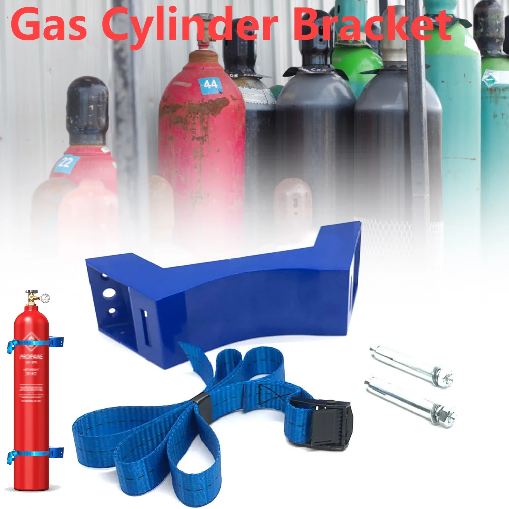 Gas Cylinder Bracket Gas Tank Wall Holder for Hydrogen and Oxygen Cylinder Wall-Mounted Propane Bracket for RVs Motorhome