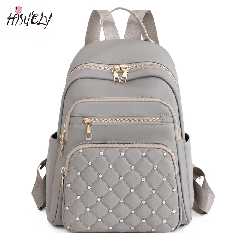 

Fashion 2025 Women High Quality Nylon Backpacks Female Big Travel Back Pack Large School Bags for Teenage Girls Shoulder Bag