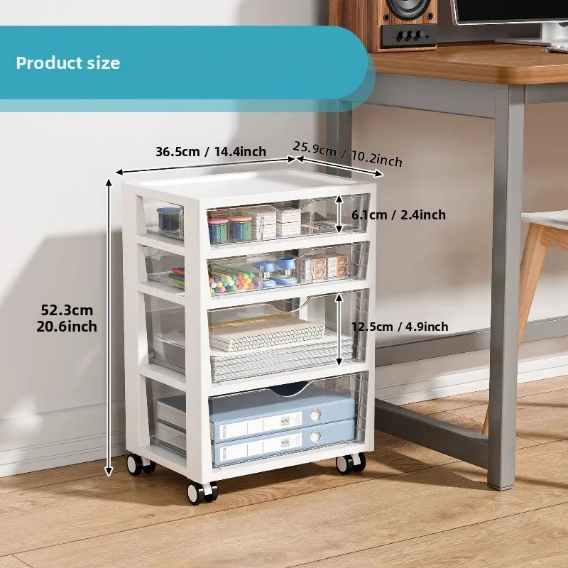 Storage Cabinet Drawer Type Home File Office Desktop Organizing Cabinet Multi-layer Table Bottom Stationery Shelf