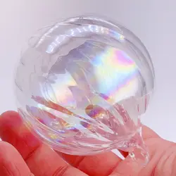 5 Pieces x Home Party Wedding DIY Paintable Christmas Decoration Ornament Hooked Glass Ball