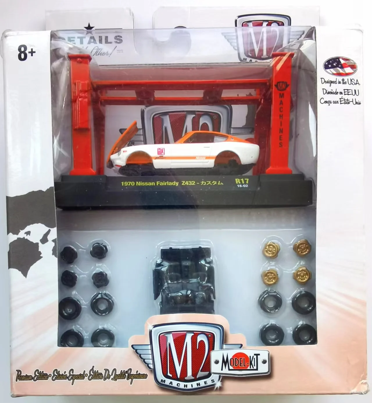 M2 machines 1/64 1970 nissan fairlady z432 diecast car model gifts