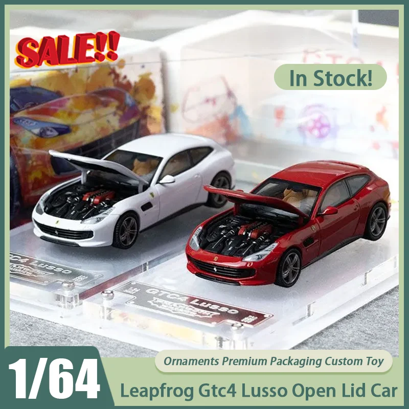 

Новинка в наличии Phantom Knight 1:64 Leapfrog Gtc4 Lusso с открытой крышкой, автомобильный сплав, миниатюрные литые под давлением украшения Gtc4, игрушки на заказ, подарки для детей