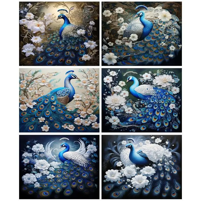 

GATYZTORY Painting By Numbers Peacock Animal Framed Paint By Numbers On Canvas Diy Painting Number Home Decor Unique Gift