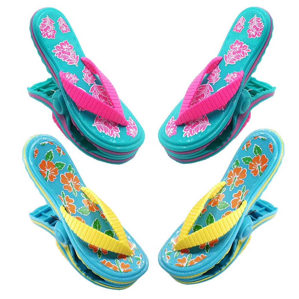 

Large Funny Beach Towel Clips For Beach Pool Chairs Cruise Lounge Flip Flops Cute Clothespins Holder Pegs Clamps For Hanging