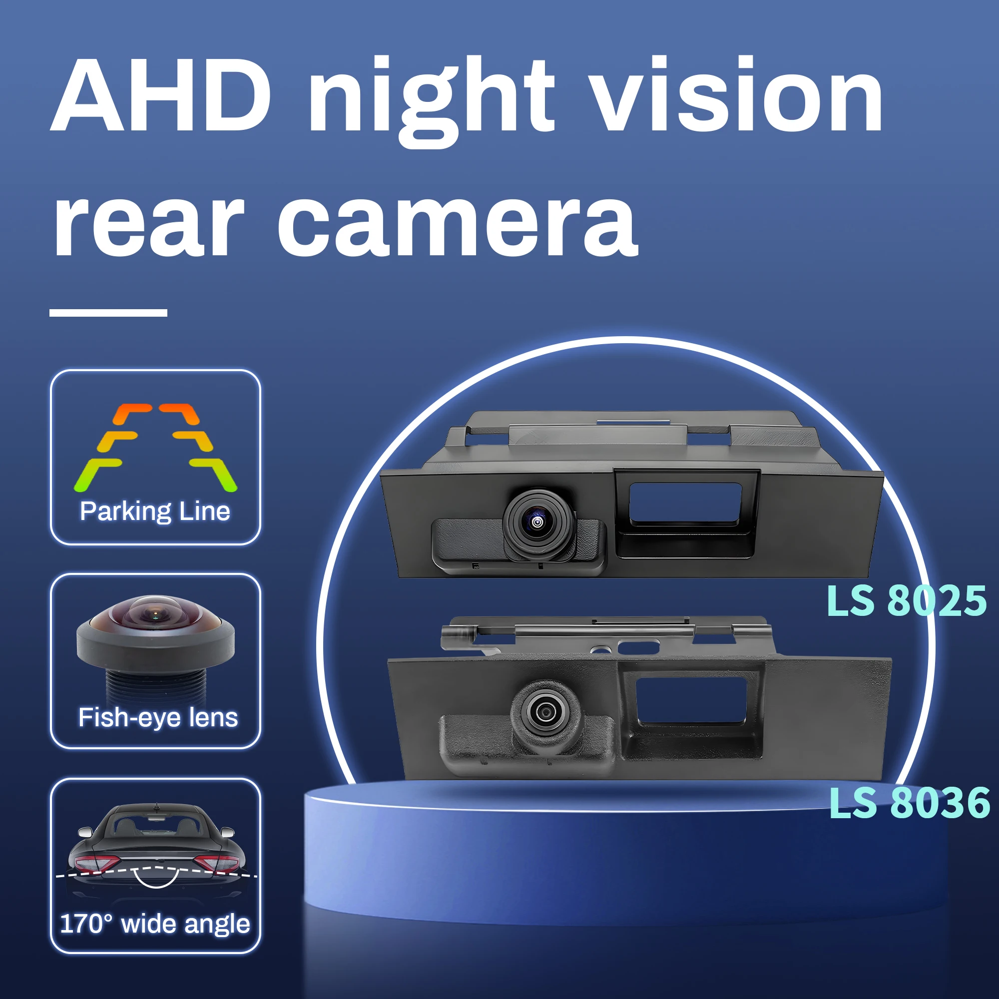 Ручка переключателя багажника, автомобильная камера заднего вида для Ford Mondeo MK3 MK4 MK5 S-Max 2014-2018, 170 градусов MCCD AHD 1080P, автомобиль