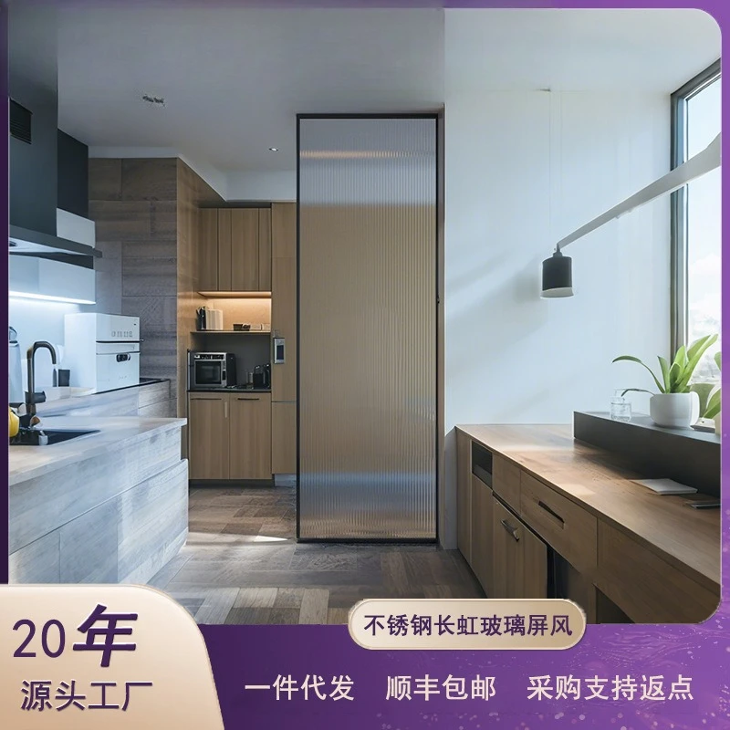 

Stainless steel screen living room wrought iron partition entrance entrance office block home interior