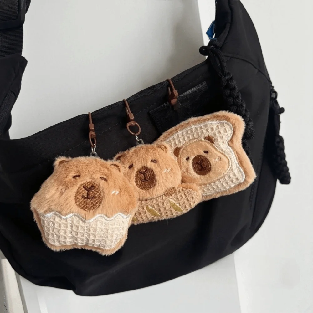 

Cute Plush Doll Pendant Soft Cartoon Backpack Keychain Food Dolphin Key Chain Pendant Doll Decoration Pendant