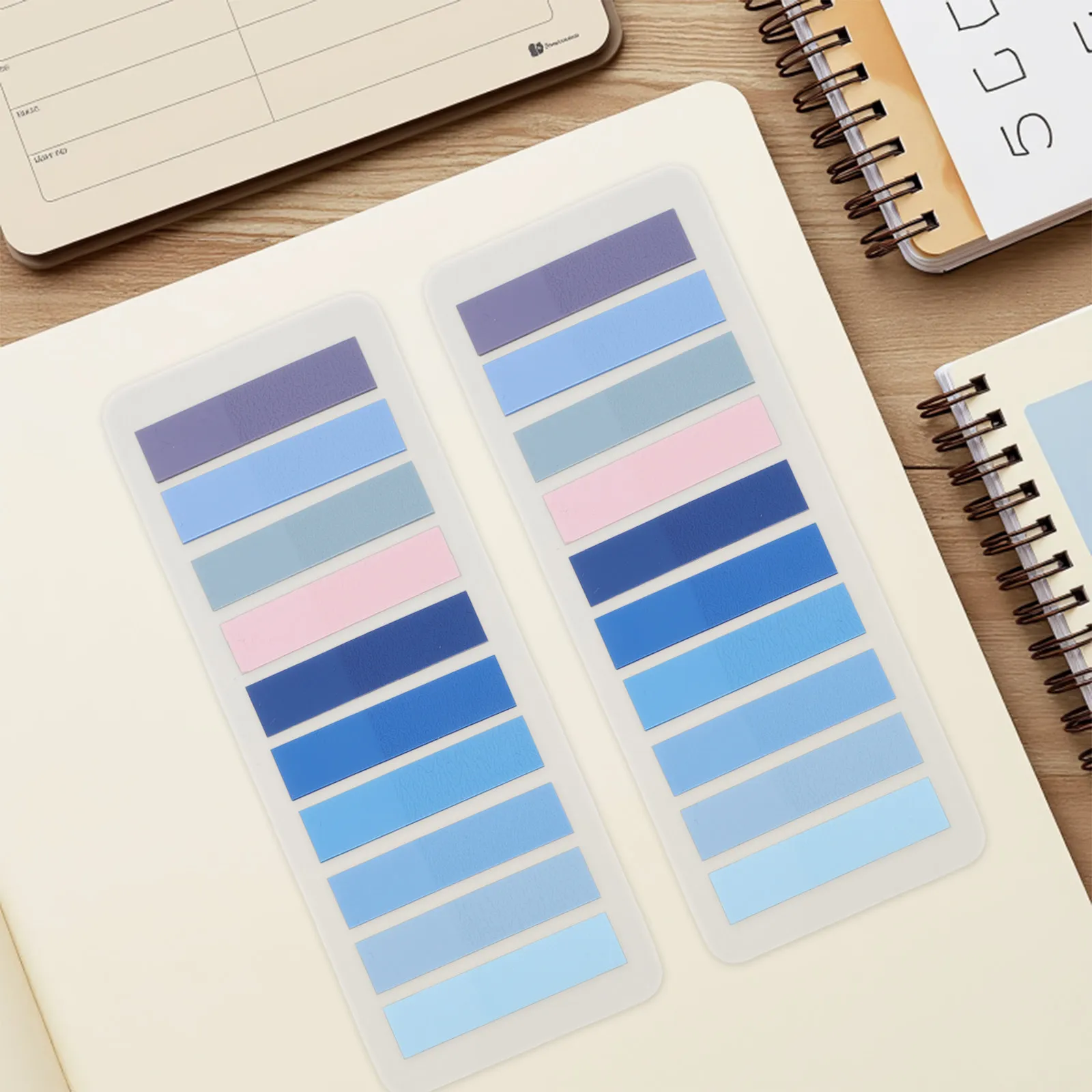 Transparent Pet Index Tabs – 10-Piece Colored Sticky Page Markers, Writable Label Stickers for Books, Notes & Documents