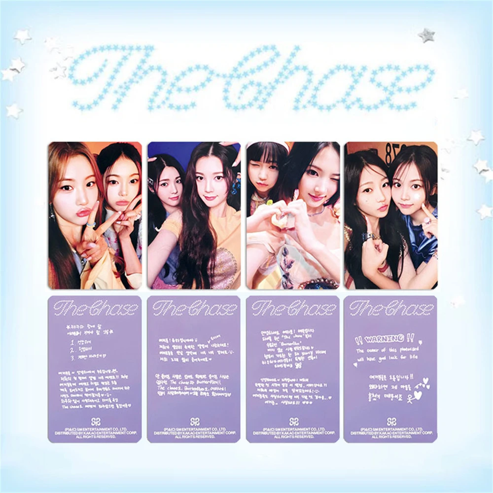 KPOP Hearts2Hearts The Chase Album Photocards H2H Member بطاقة بريدية JIWOO STELLA JUUN CARMEN مجموعة بطاقات Lomo على الوجهين