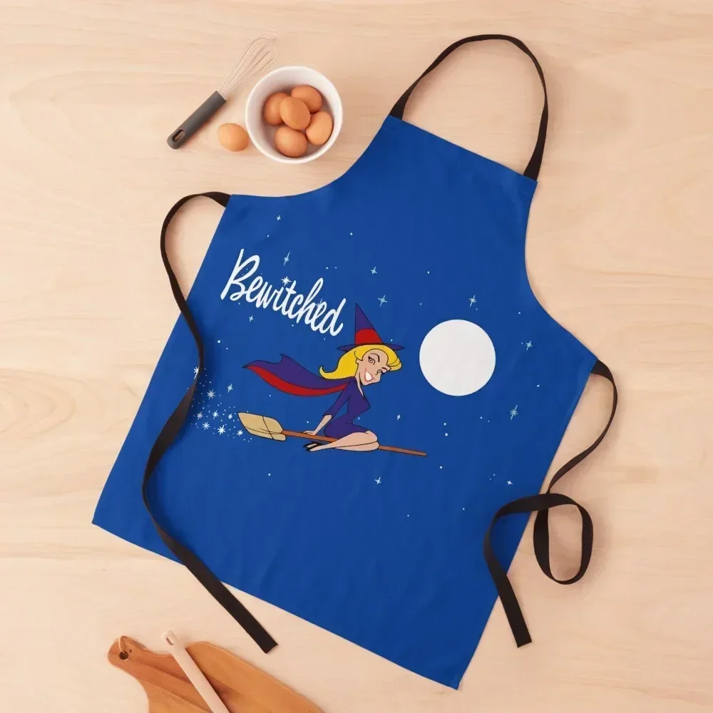 

Bewitched 60s retro Apron Funny Home And Kitchen bib Kitchen accessories Apron