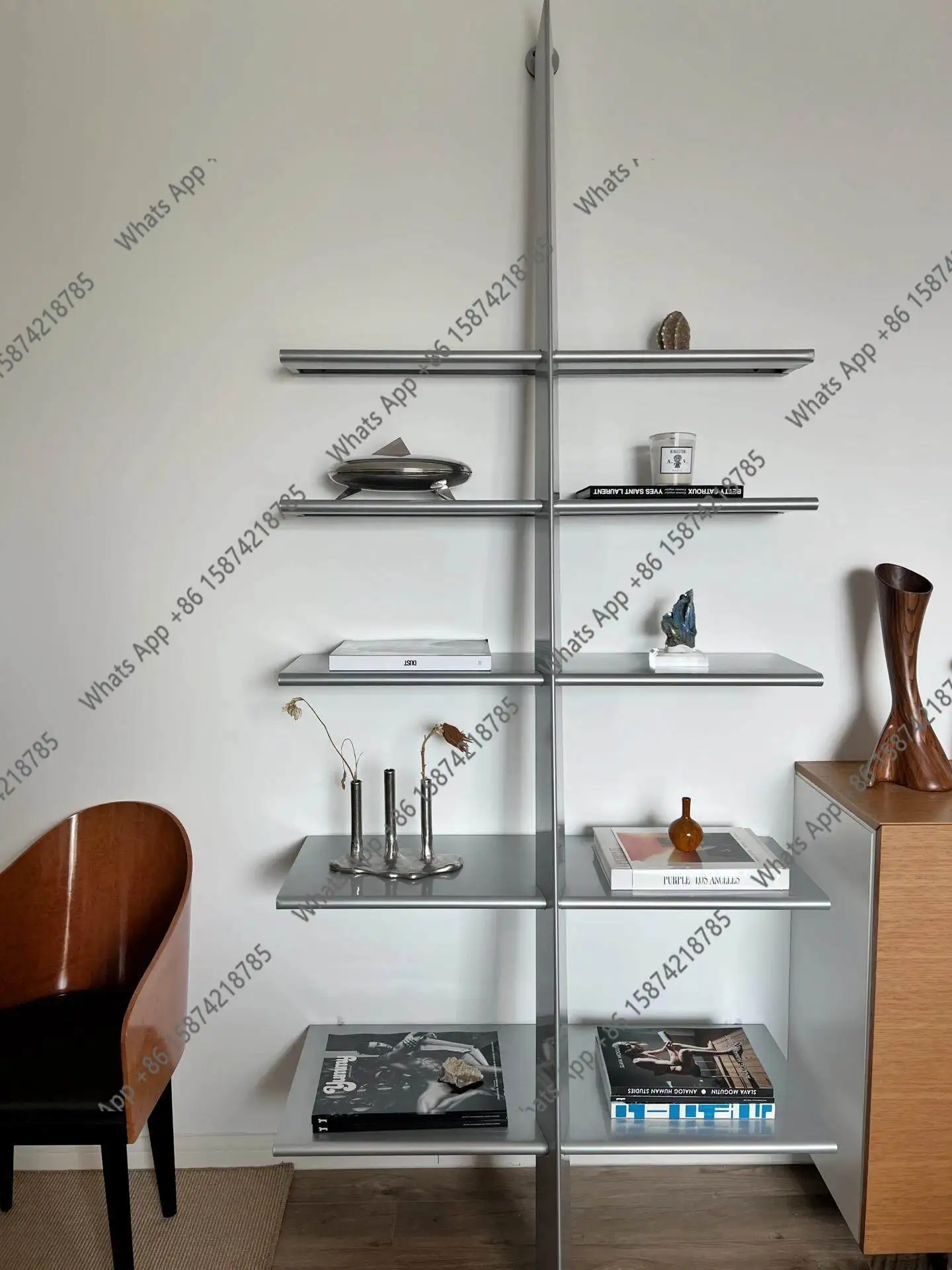 

Modern minimalist design metal bookshelf shelf ornament shelf board