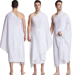 2 Stuks Ihram Bedevaarthanddoek Voor Moslim Arab Mekka Hajj Kleding Mannen Islamitische Ramadan Gebed Aanbidding Kostuums Sjaal Jubba Thobe